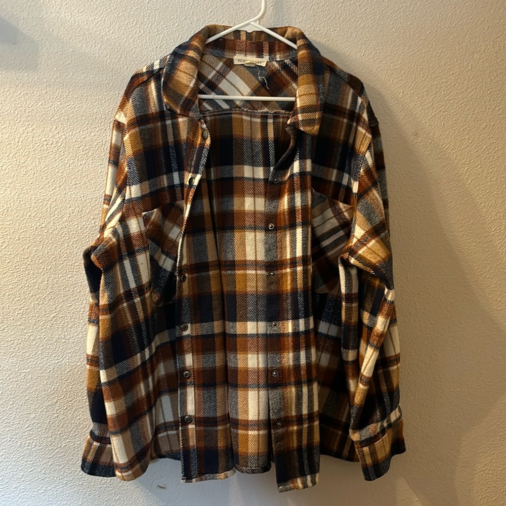 Ecothreads flannel button down size 3XL